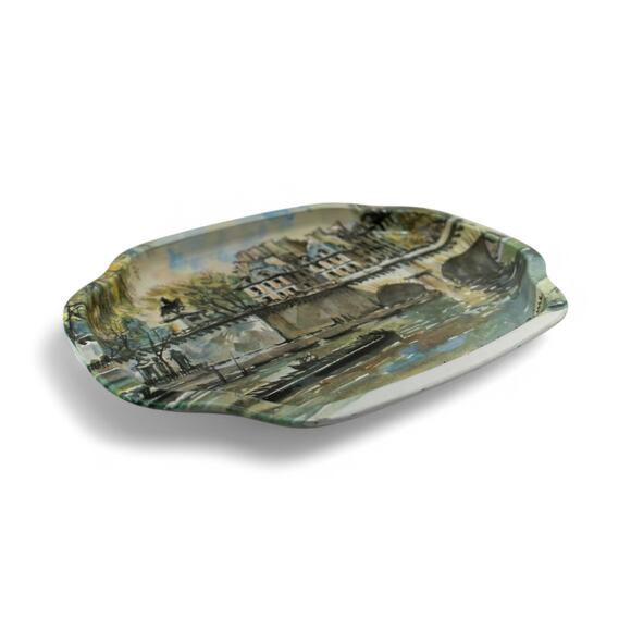 Vintage Elite Trays Paris Pont Neuf Metal Serving Tray – Made in England - Picture 9 of 10